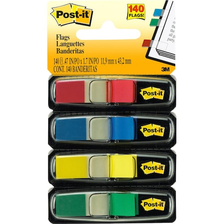 Post-It FLAG, 1/2, 140CT, STANDARD PK MMM6834